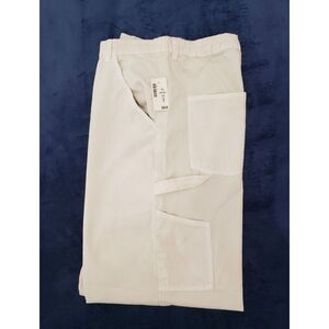 NWT Aeropostale‎ Carpenter Jeans Size Large White (Ivory) Denim Hammer Loop New